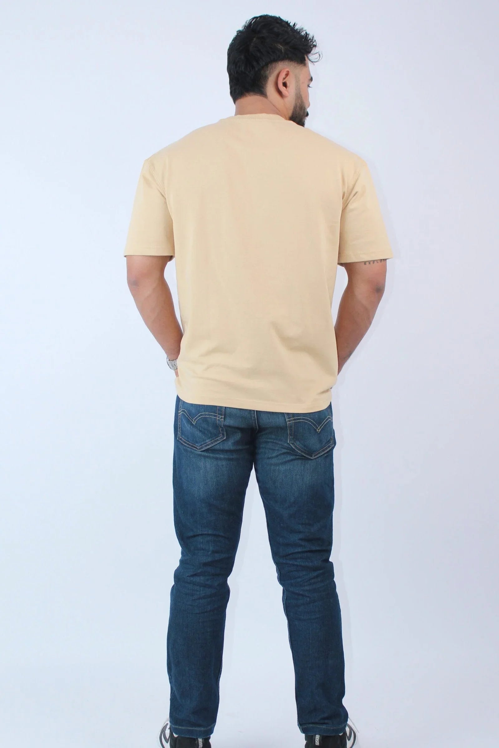 Printed Oversized Crew Neck T-Shirt - Calywer