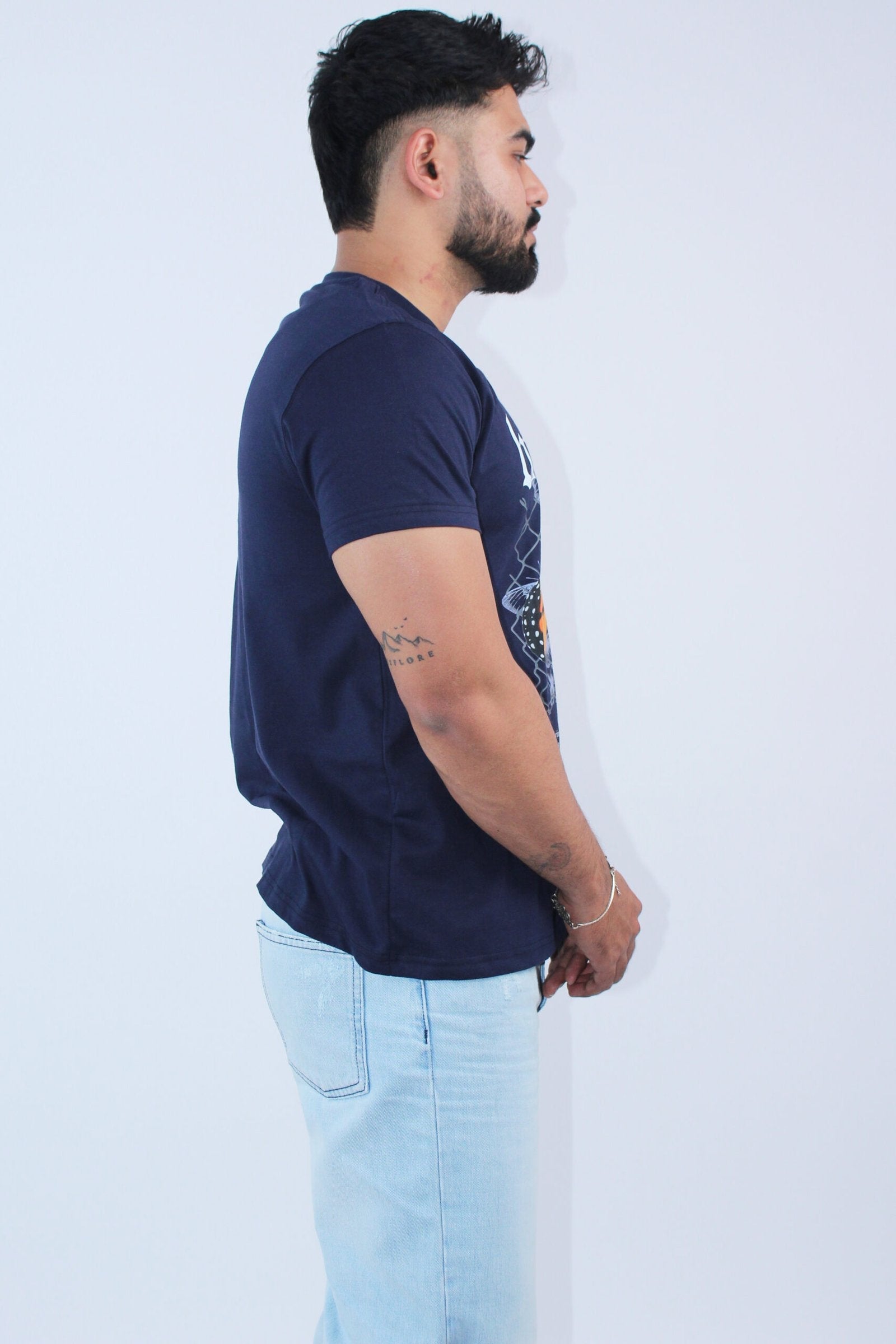 Navy Blue Regular Fit t-Shirt - Calywer