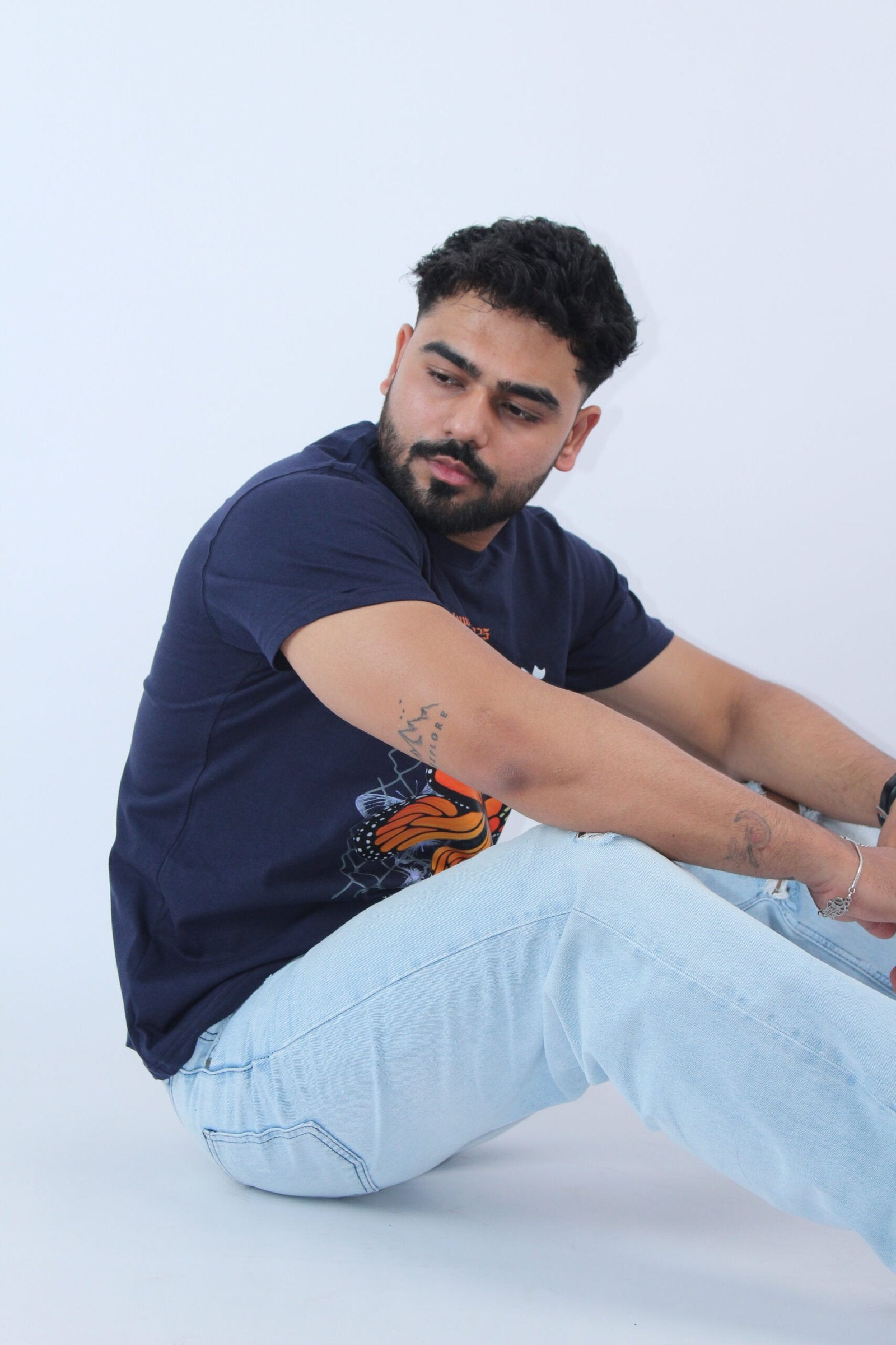 Navy Blue Regular Fit t-Shirt - Calywer