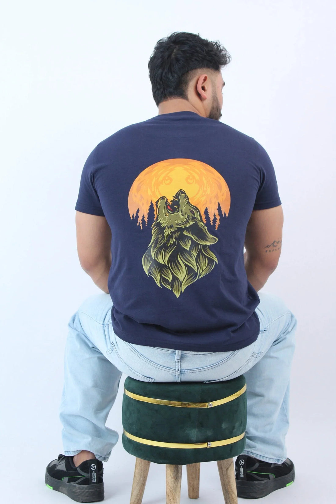 Navy Blue Regular Fir T-Shirt My Store