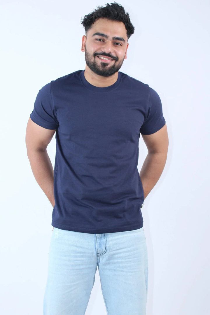 Navy Blue Regular Fir T-Shirt My Store