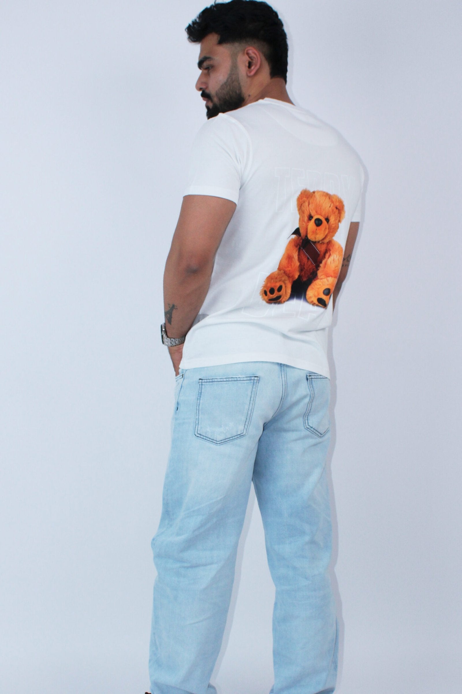 Slim White Regular Fit t-Shirt - Calywer