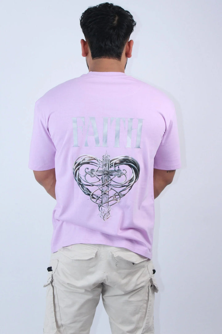 Oversized Fit Lavender Stretch T-Shirt My Store