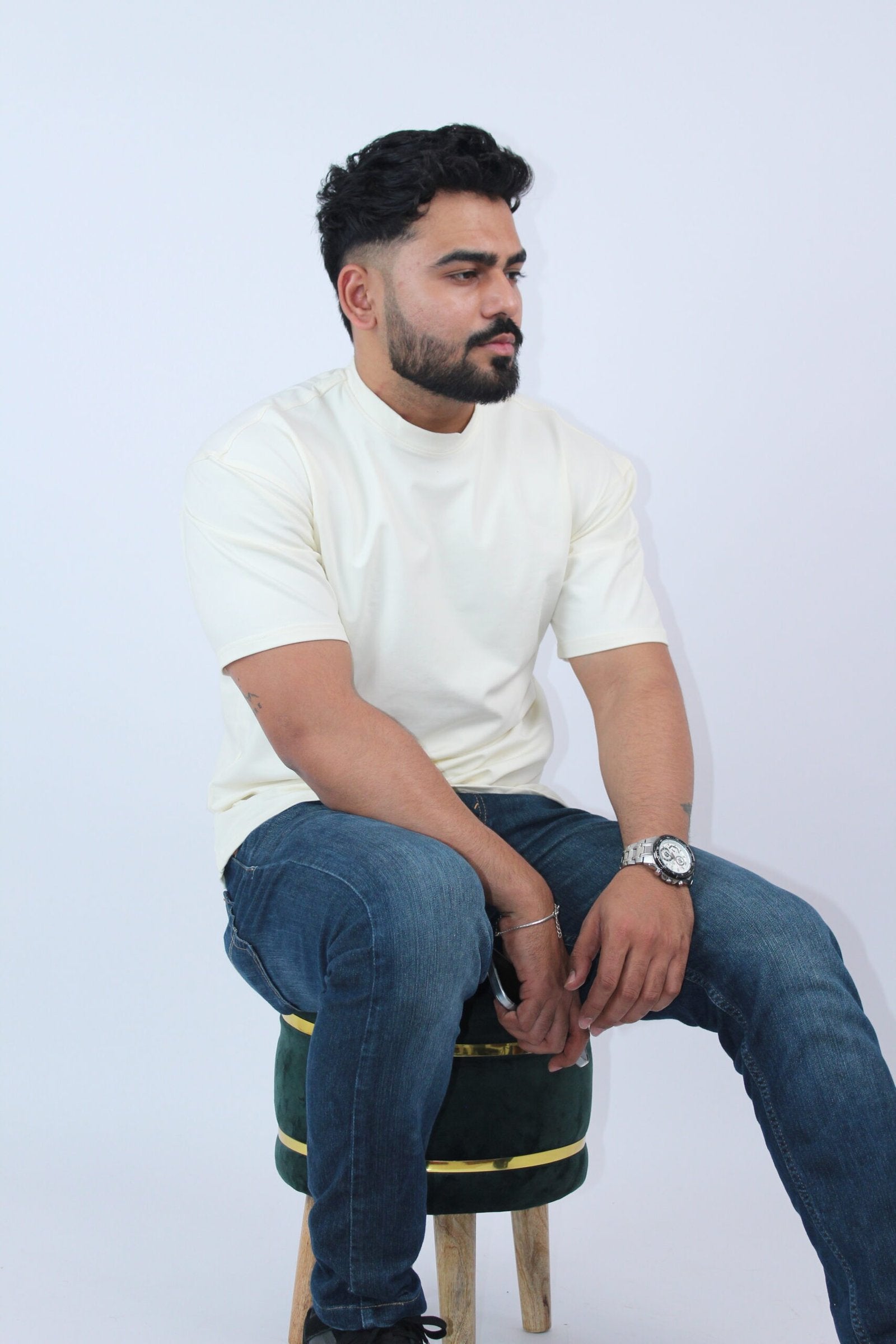 Oversized Breathable OFF-White T-Shirt - Calywer