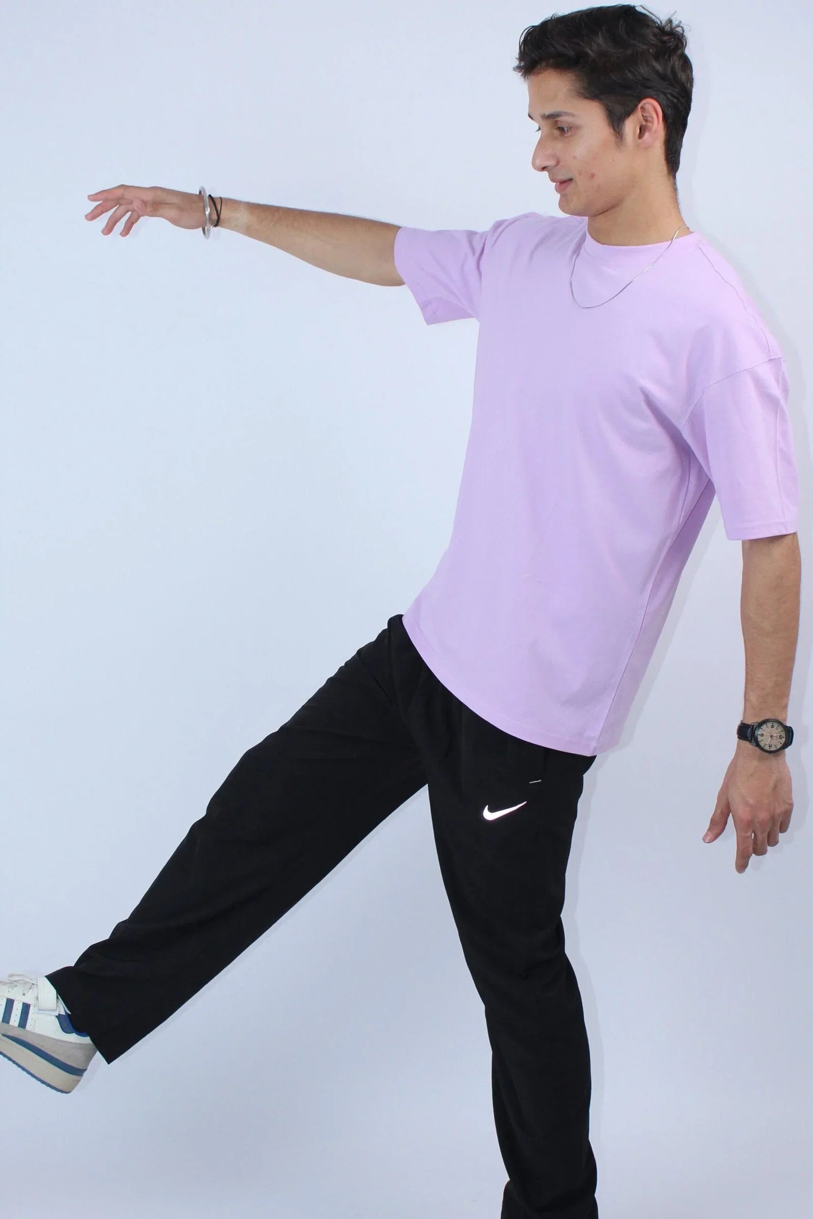 Printed Oversized 2-Way Fit T-shirt - Calywer