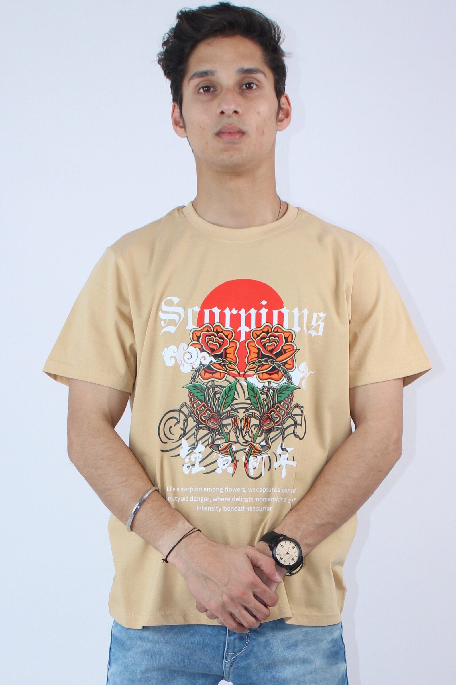 Men's Printed Regular Fit T-shirt - Calywer