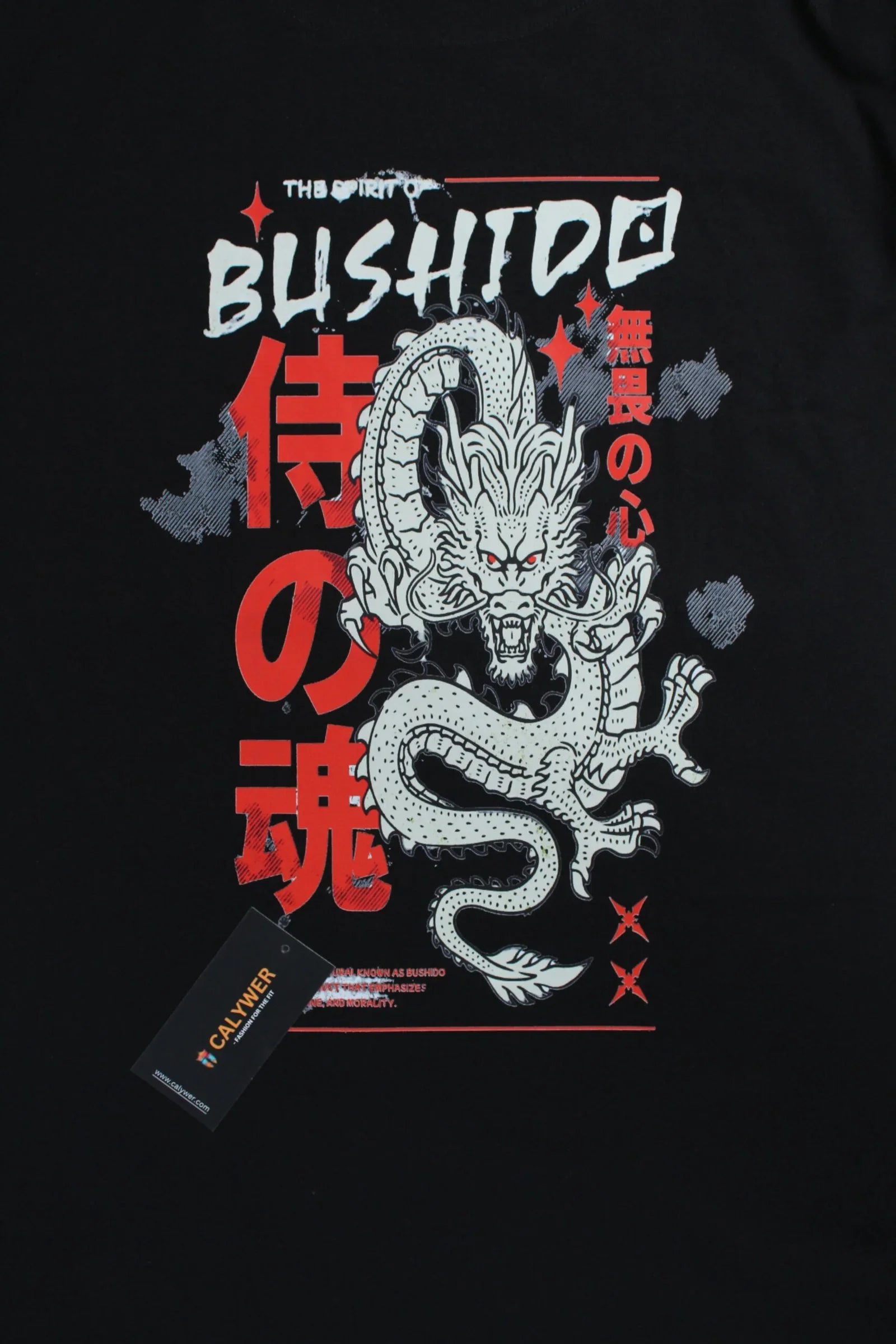 Men's Printed Oversized Solid Black T-shirt - Calywer