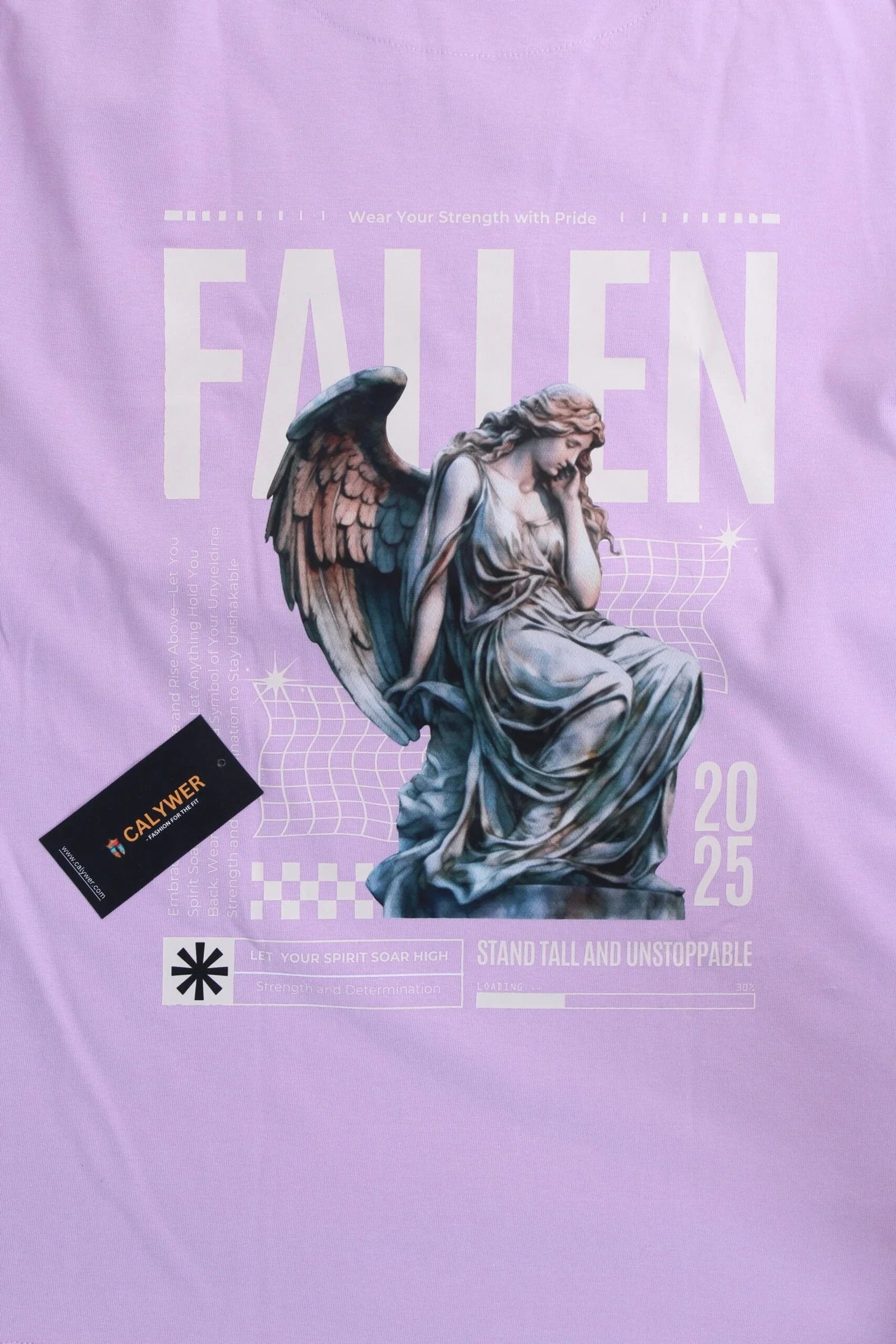 Printed Oversized 2-Way Fit T-shirt - Calywer