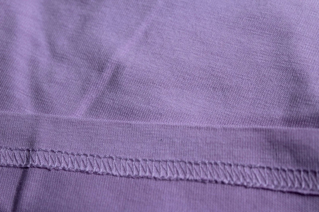 Oversized Fit 2-Way Stretch Lavender T-shirt Calywer