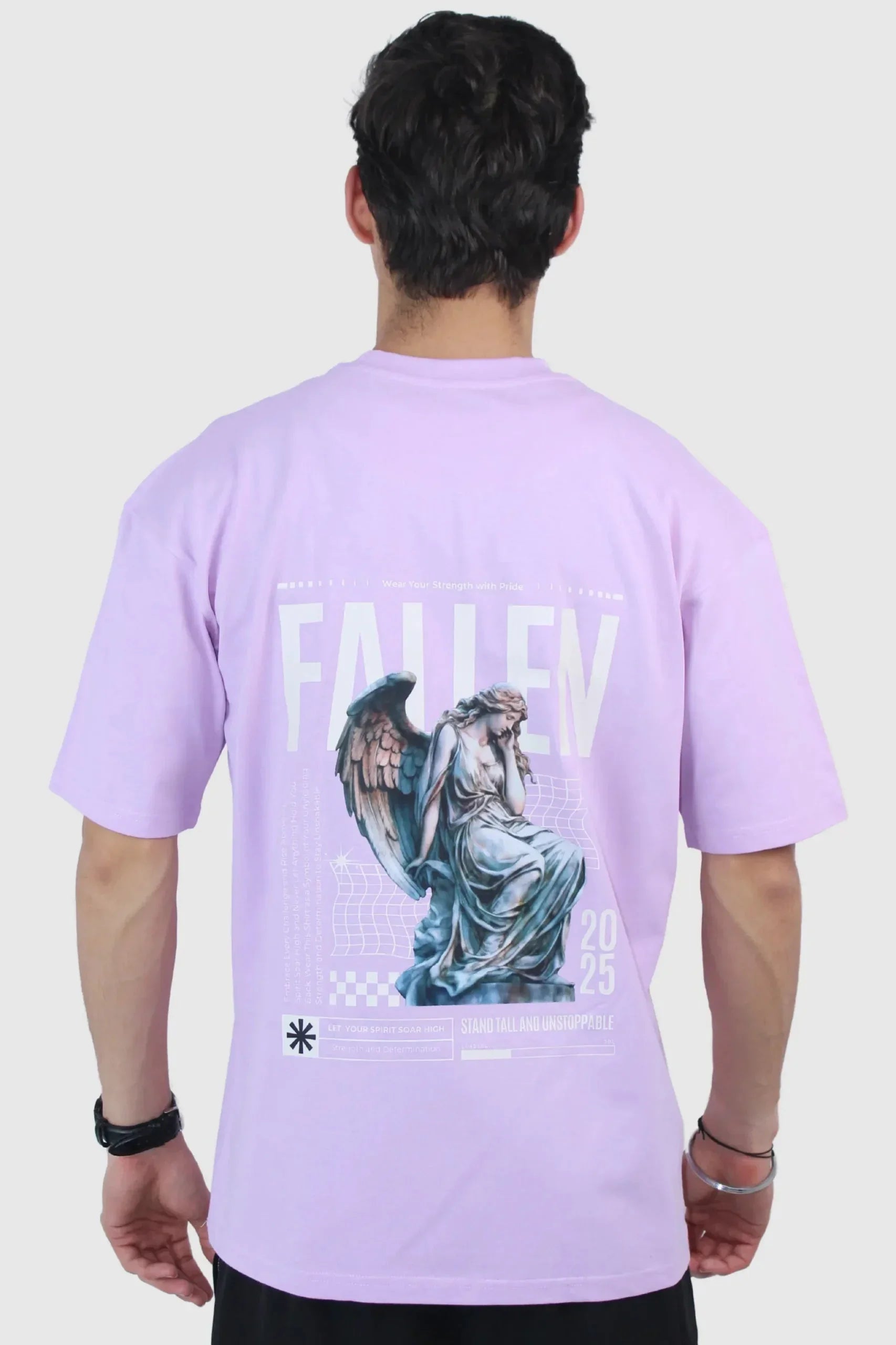 Printed Oversized 2-Way Fit T-shirt - Calywer