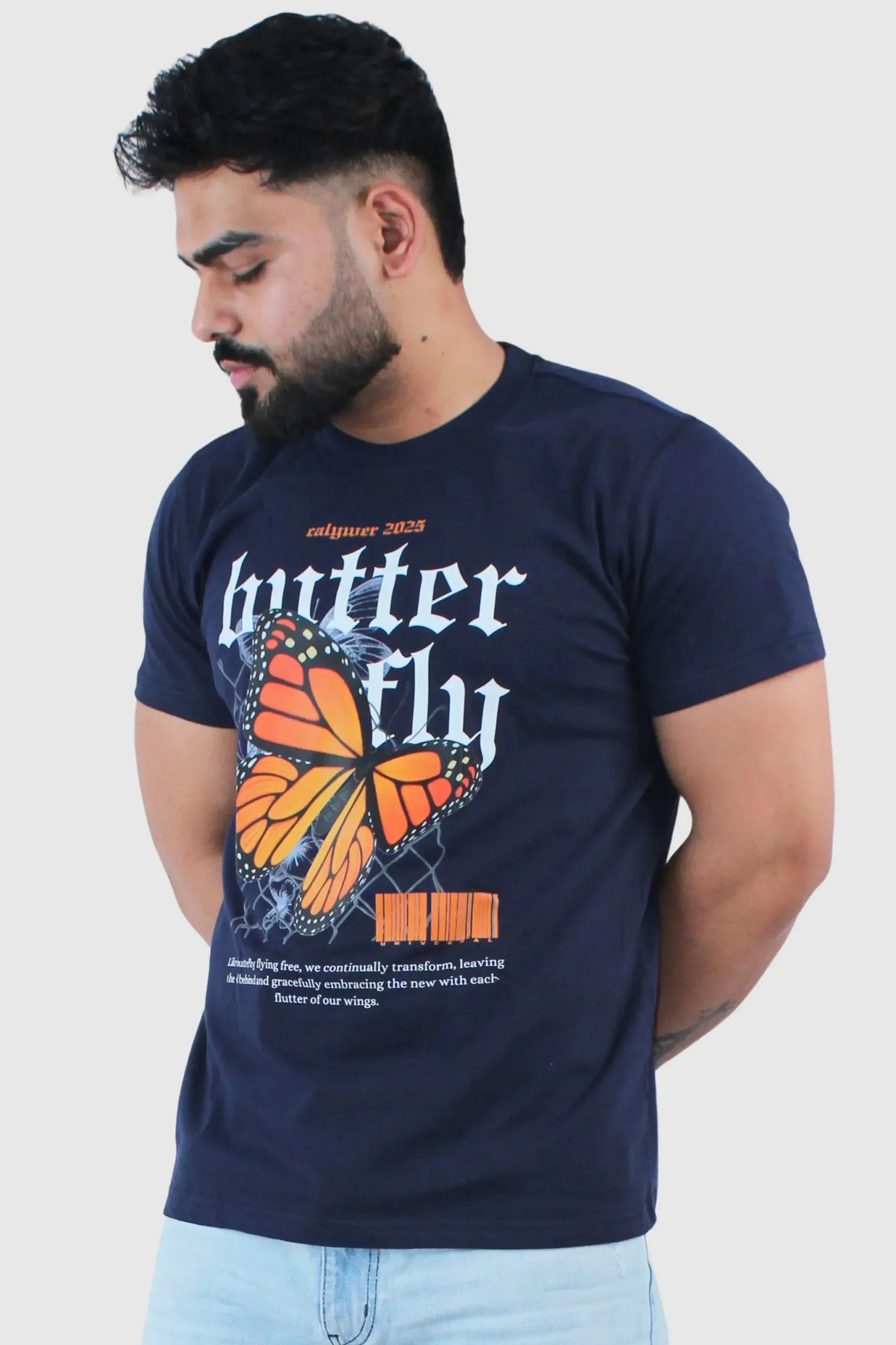 Navy Blue Regular Fit t-Shirt - Calywer