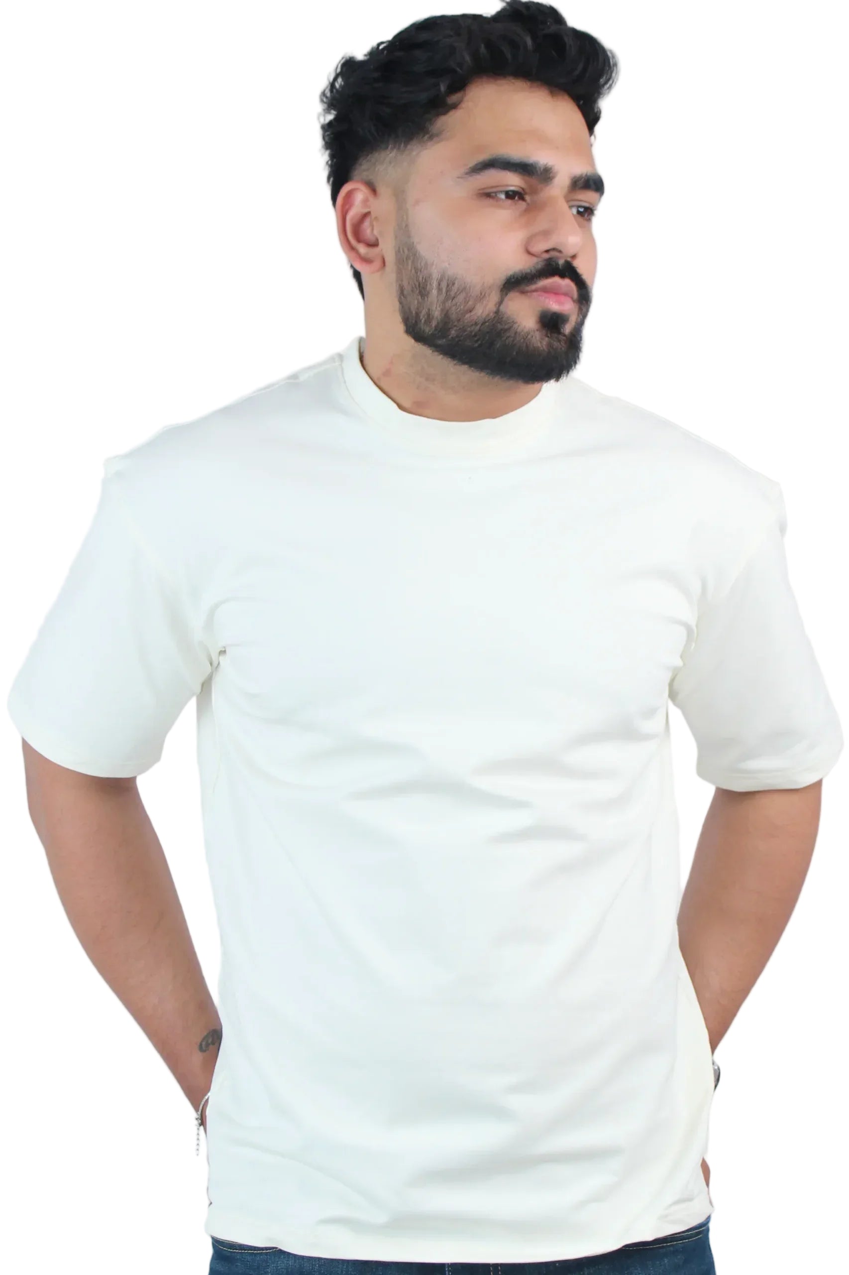 Oversized Breathable OFF-White T-Shirt - Calywer
