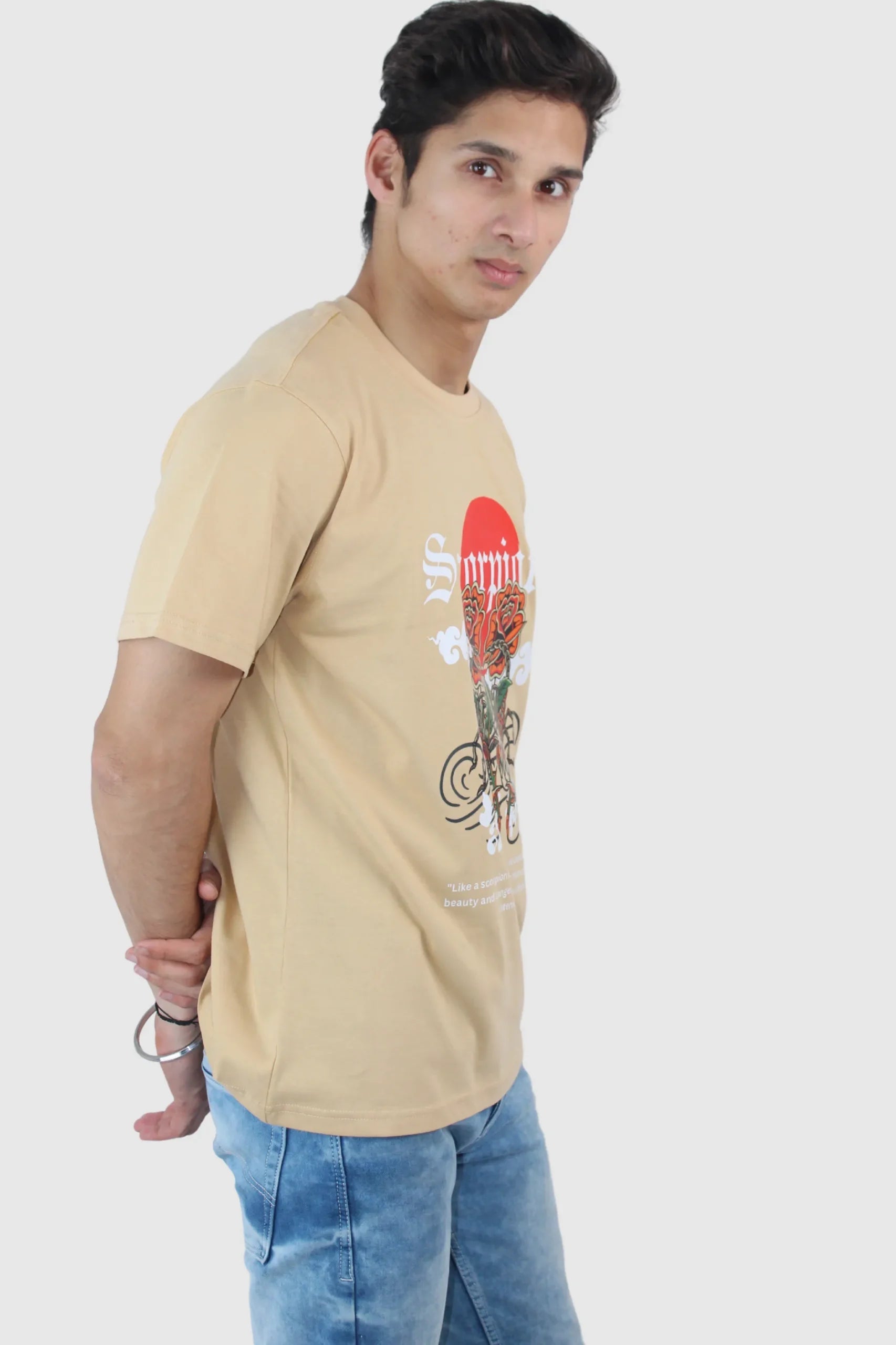 Men's Printed Regular Fit T-shirt - Calywer