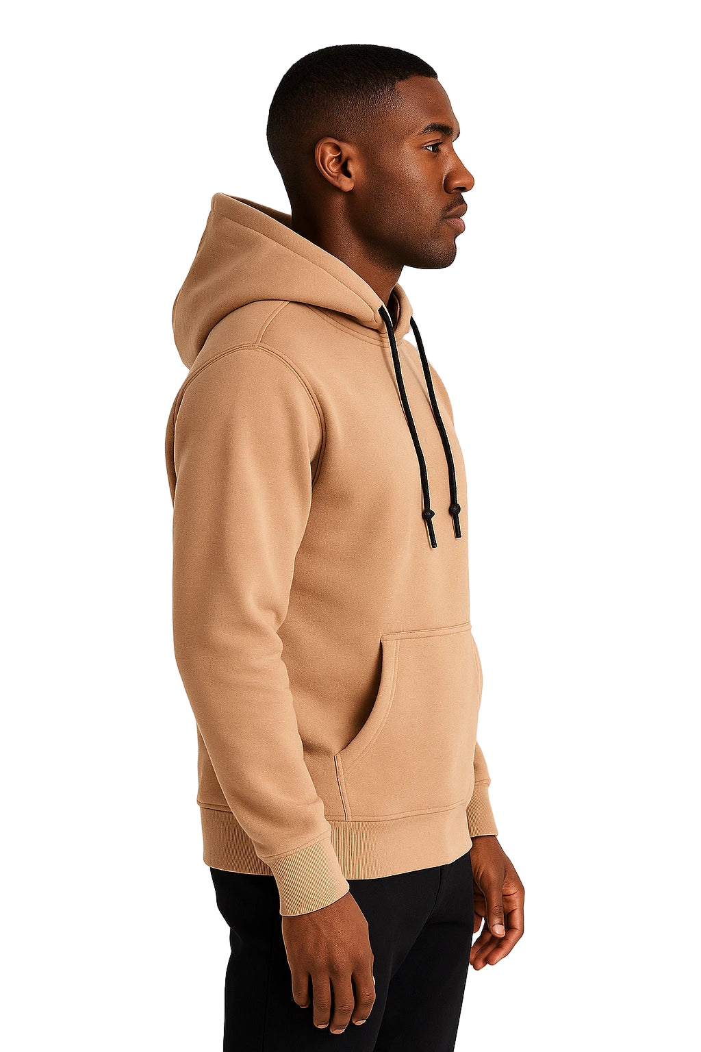 calywer solid beige hoodie
