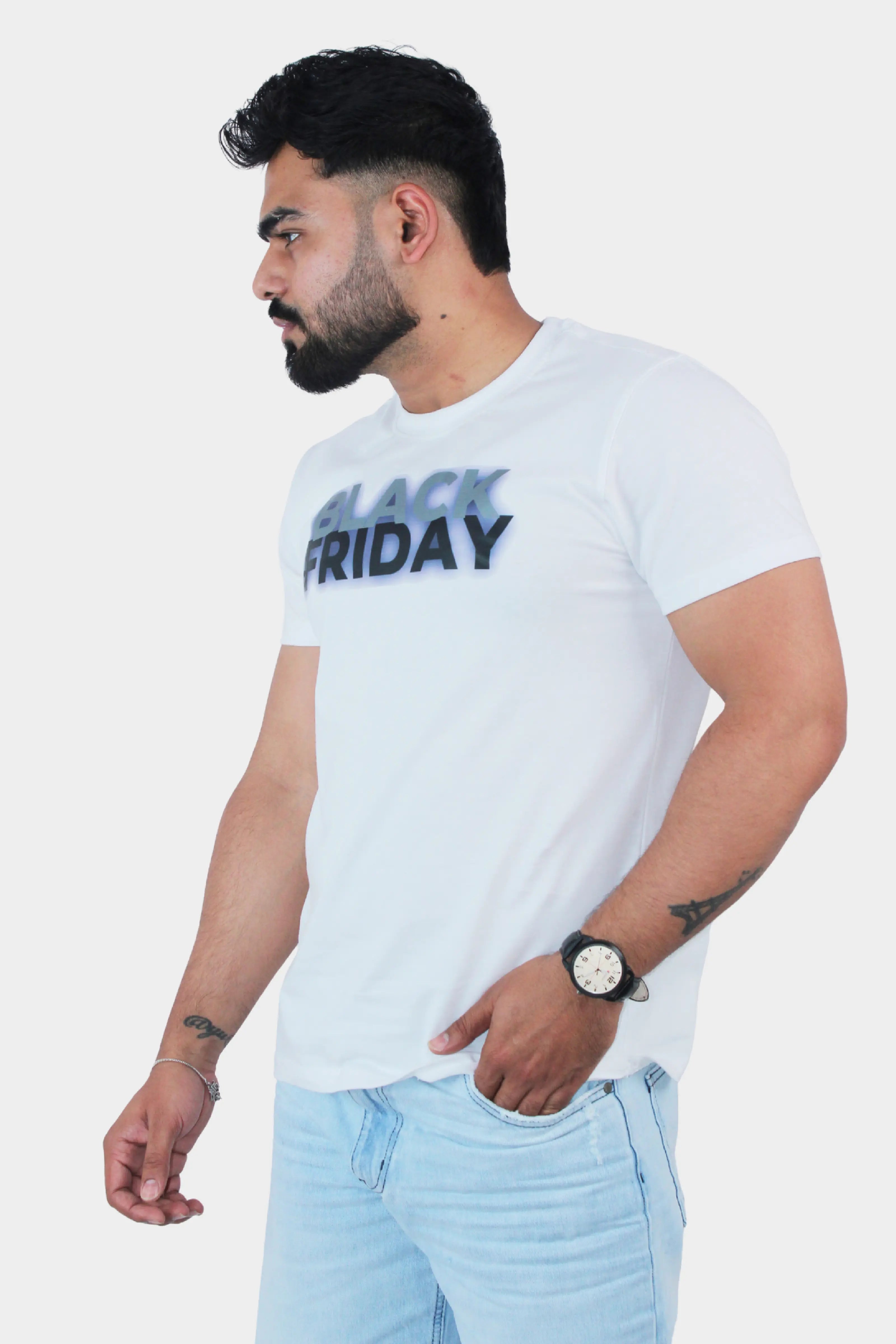 printed regular fit t shirt for men