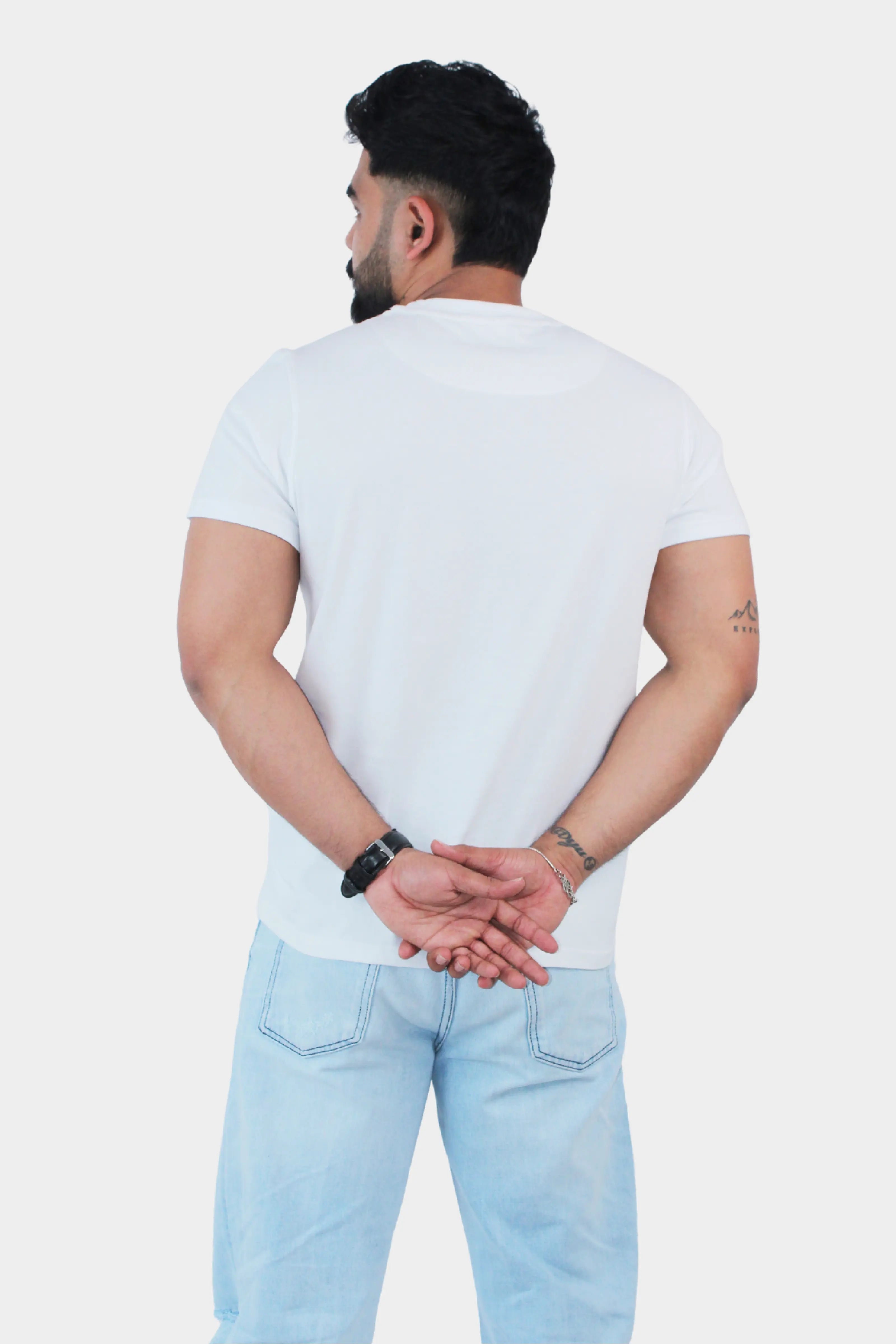 printed white t shirt for men