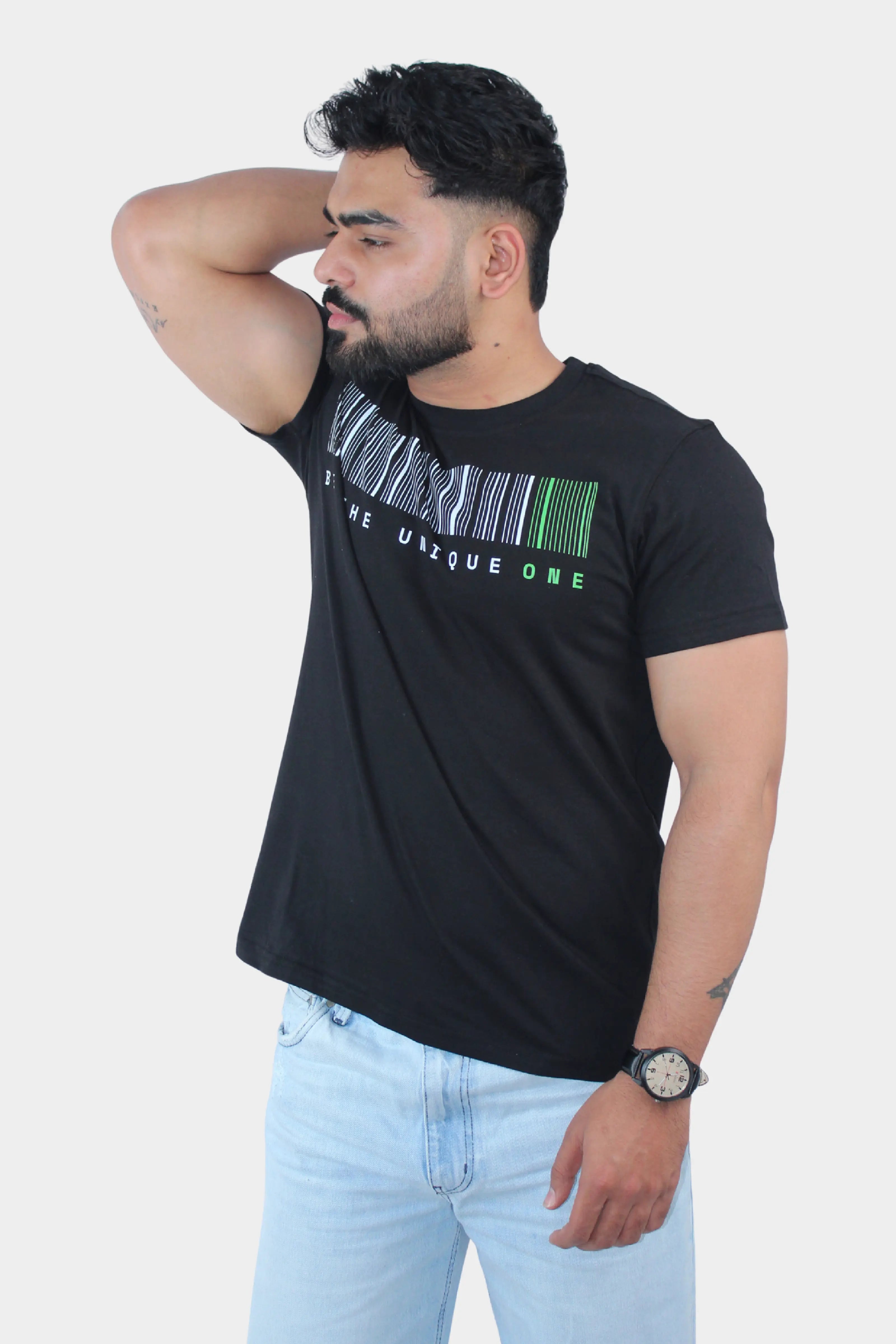 black t shirt for men