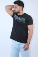 Slim Regular Fit Solid Black T-Shirt
