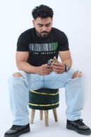 Slim Regular Fit Solid Black T-Shirt