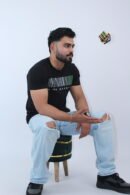 Slim Regular Fit Solid Black T-Shirt
