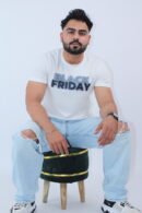 Slim Regular Fit Printed White T-Shirt