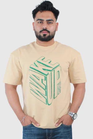 Printed Oversized Crew Neck T-Shirt