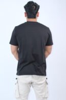Slim Regular Fit Solid Black T-Shirt