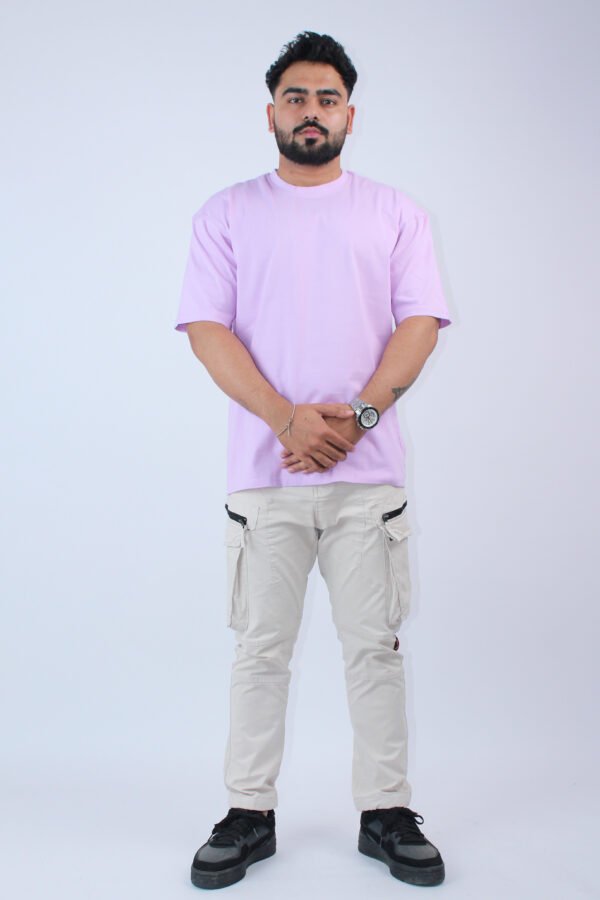 Oversized Fit Lavender T-shirt - Image 5