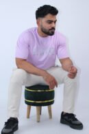 Oversized Fit Lavender Stretch T-Shirt