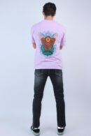Oversized Lavender 2-Way Stretch T-Shirt