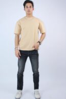 Printed 2-Way Stretch Oversized T-shirt
