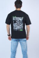 Men's Oversized Solid Black T-Shirt