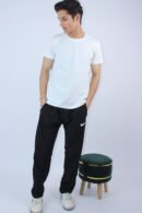 Men's 2-Way Stretch White Regular Fit T-Shirt