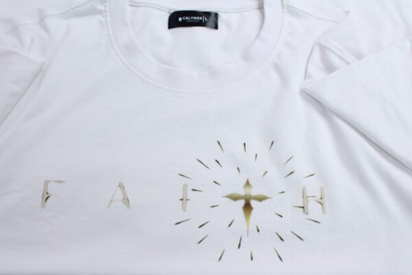 Slim Fit Stretch White T-Shirt - Image 5